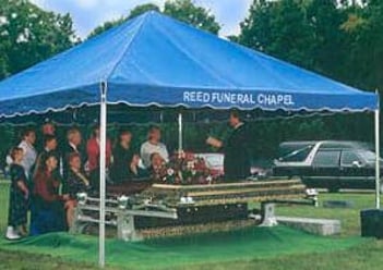 Exterior shot of Reed Funeral Chapel
