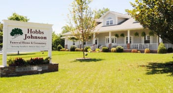 Exterior shot of Hobbs-Johnson Funeral Home & Crematory