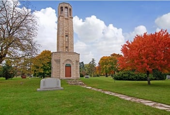 Exterior shot of Ridgewood Memorial Park