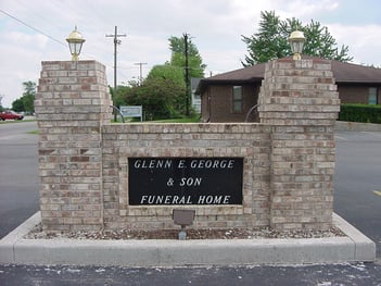 Exterior shot of Glenn E George & Son Funeral