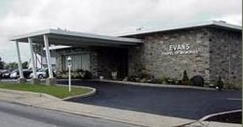 Exterior shot of Evans Funeral Chapel