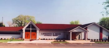 Exterior shot of Lawrence E Moon Funeral Home