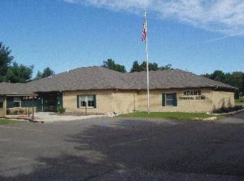 Exterior shot of Adams Funeral Home Incorporated