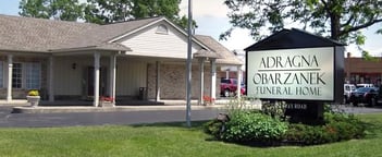 Exterior shot of Obarzanek Funeral Home