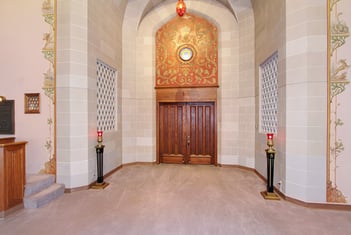 Interior shot of Berger Memorial Chapel