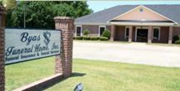 Exterior shot of Byas Funeral Home Incorporated