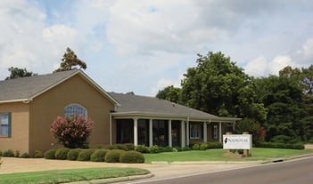 Exterior shot of National Funeral Home