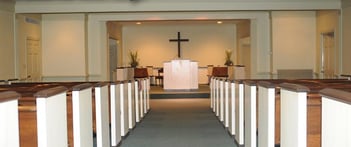 Interior shot of Welch Funeral Home