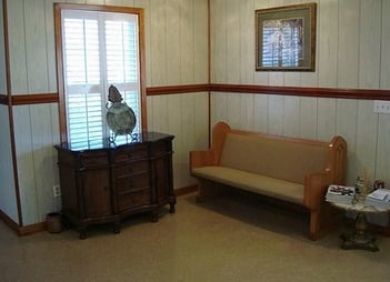 Interior shot of Beck Funeral Home