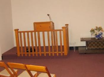 Interior shot of Kannapolis Mortuary