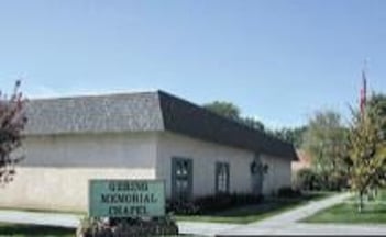 Exterior shot of Gering Memorial Chapel