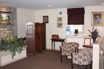 Interior shot of Sweets Funeral Home