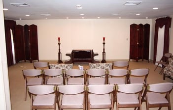 Interior shot of Sweets Funeral Home