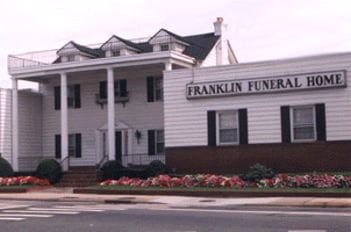 Exterior shot of Franklin Funeral Home