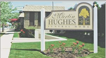 Exterior shot of Martin Hughes Funeral Home Incorporated