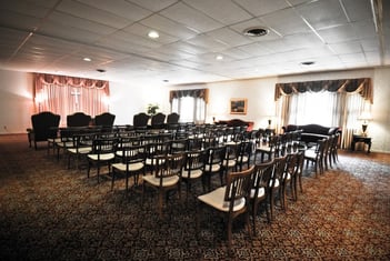 Interior shot of Claude R Boyd/Spencer Funeral Home