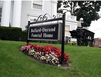 Exterior shot of Ballard-Durand Funeral Home