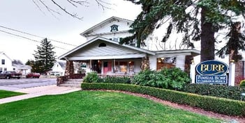 Exterior shot of Burr Funeral Home