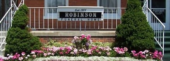 Exterior shot of Robinson Funeral Home