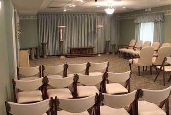 Interior shot of Blackstone's Funeral Home Incorporated