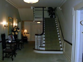 Interior shot of Trout Funeral Home