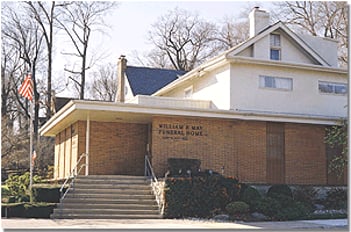 Exterior shot of William R May Funeral Home Incorporated
