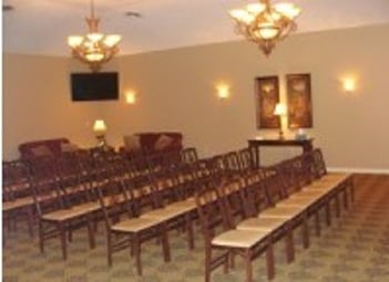 Interior shot of Darroch Memorial Chapel Incorporated