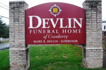 Exterior shot of Devlin Funeral Home