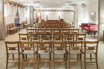 Interior shot of Charles F Snyder Funeral Home
