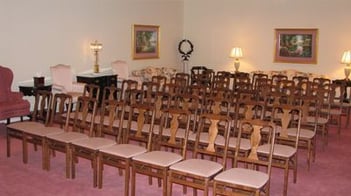 Interior shot of E Blake Collins Funeral Home