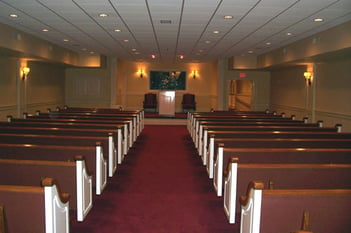 Internal shot of Hux-Lipford Funeral Home