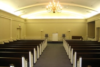 Interior shot of Brentwood-Roesch-Patton Funeral Home