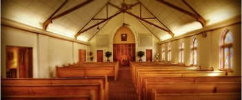 Interior shot of Berry Funeral Home