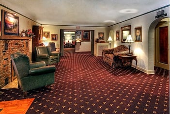 Interior shot of Berry Funeral Home