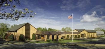 Exterior shot of Morris-Baker Funeral Home