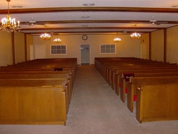 Interior shot of Comanche Funeral Home