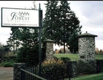 Exterior shot of Forest Funeral Home & Cemetery