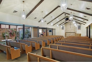 Interior shot of Keith & Keith Funeral Home