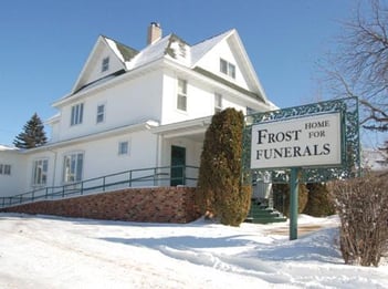 Exterior shot of Frost Home for Funerals