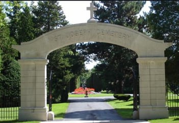 Exterior shot of St Joseph Cemetery