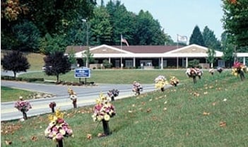 Exterior shot of Blue Ridge Funeral Home