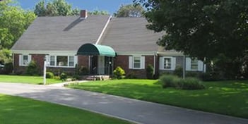 Exterior shot of Hallett Funeral Home