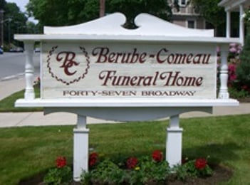 Exterior shot of Berube-Comeau Funeral Home