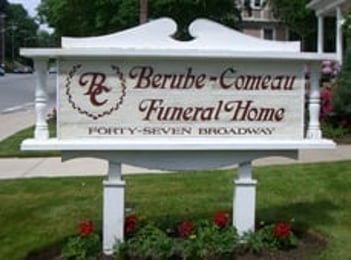 Exterior shot of Berube-Comeau Funeral Home