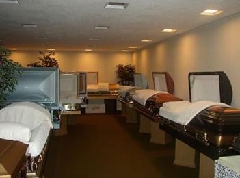 Interior shot of Dery Funeral Home