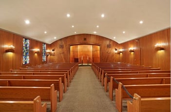 Interior shot of Levine Chapels