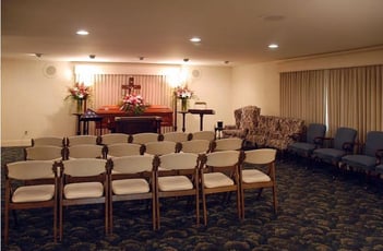 Interior shot of Mulhane Home for Funerals