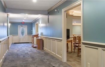 Interior shot of Perry Funeral Home