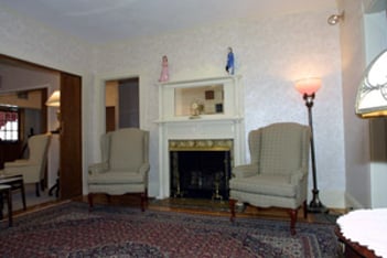 Interior of Tewksbury funeral home