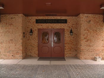 Exterior shot of Joyce Funeral Home